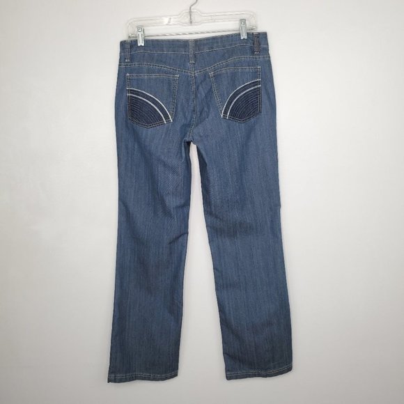 Baccini Medium Wash Bootcut Mid-Rise Denim Jeans Size 10 - Picture 1 of 11